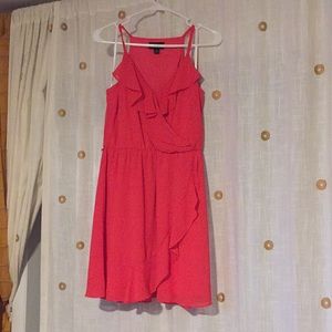 IZ BYer medium coral dress.